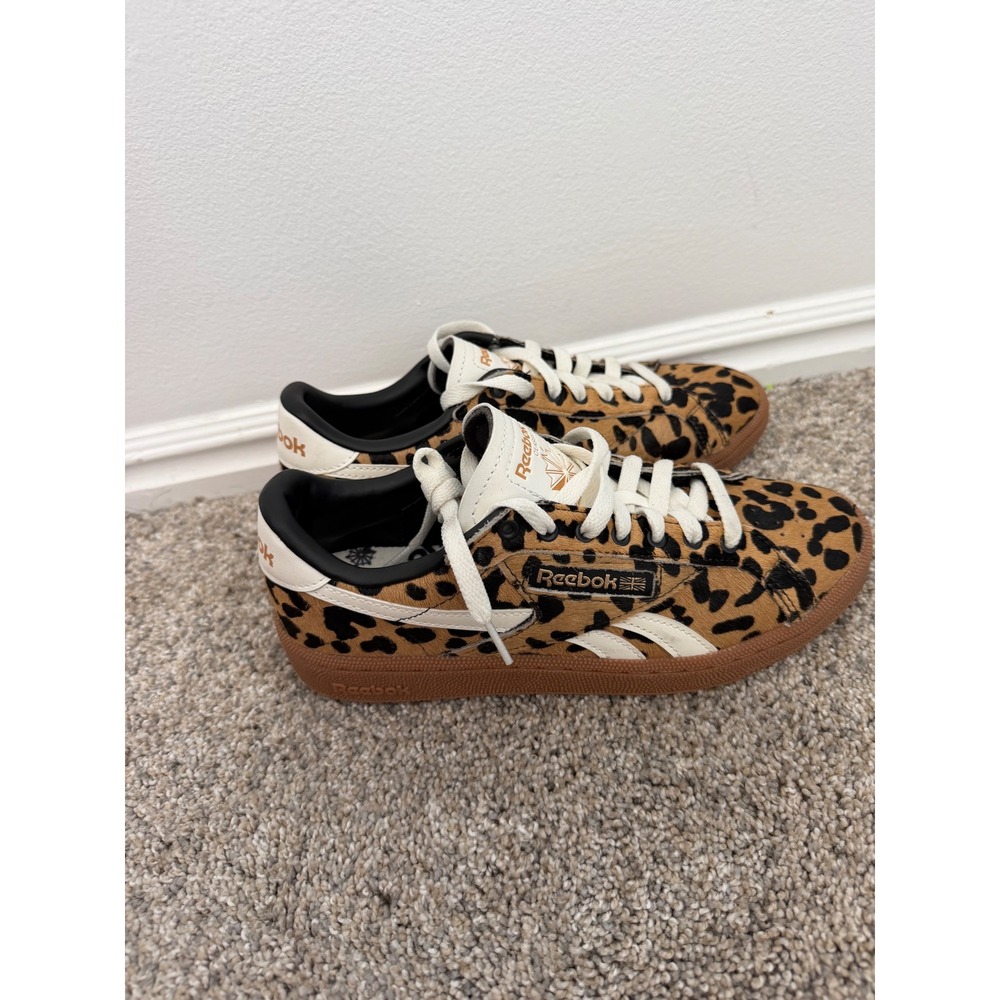 Reebok Club C Grounds UK Shoes – Cheetah/Chalk – Women's Size 7 – NWOT - Picture 2 of 5